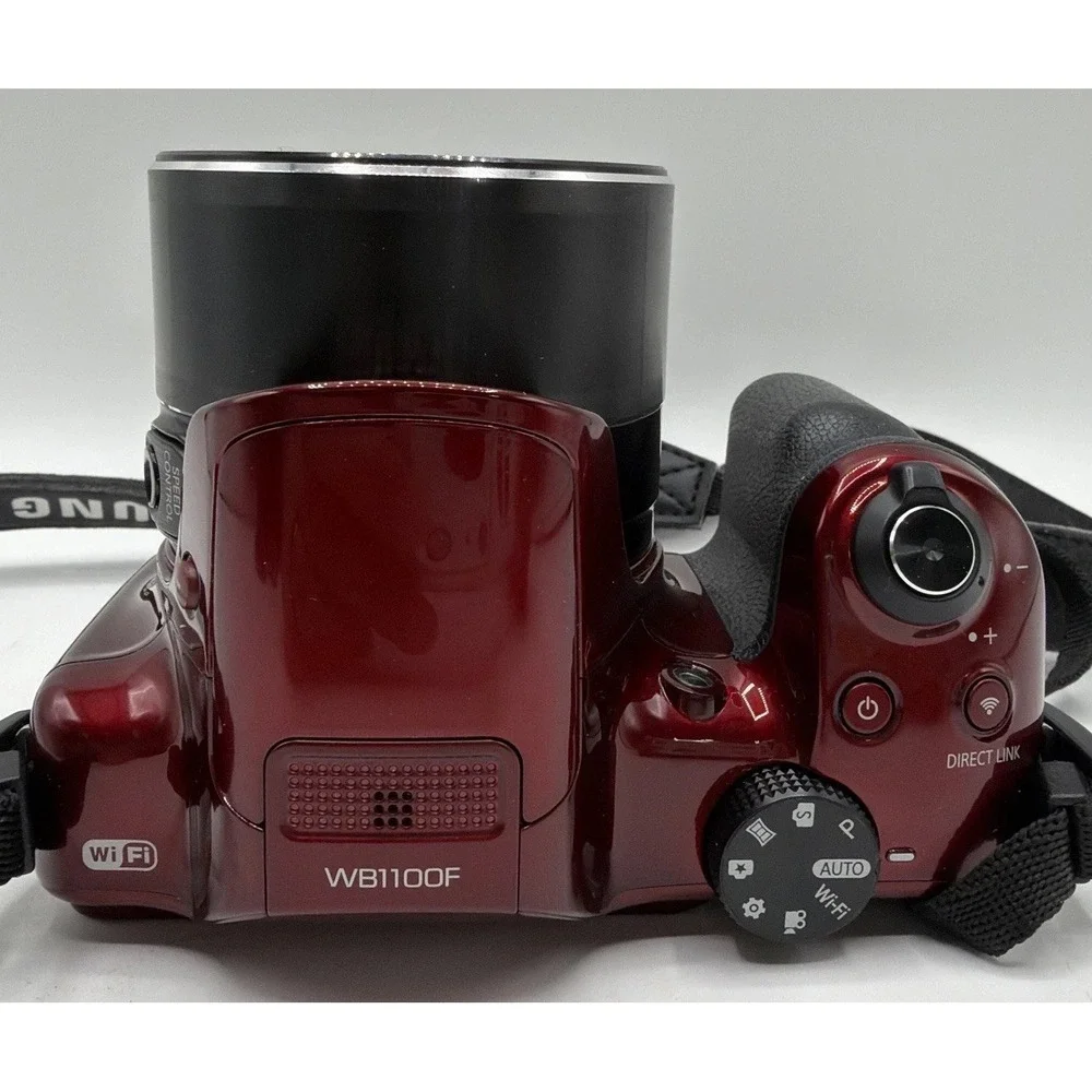 Samsung WB1100F Digital Bridge Camera 16.2MP 35x Zoom Direct Link w/Charger&Case